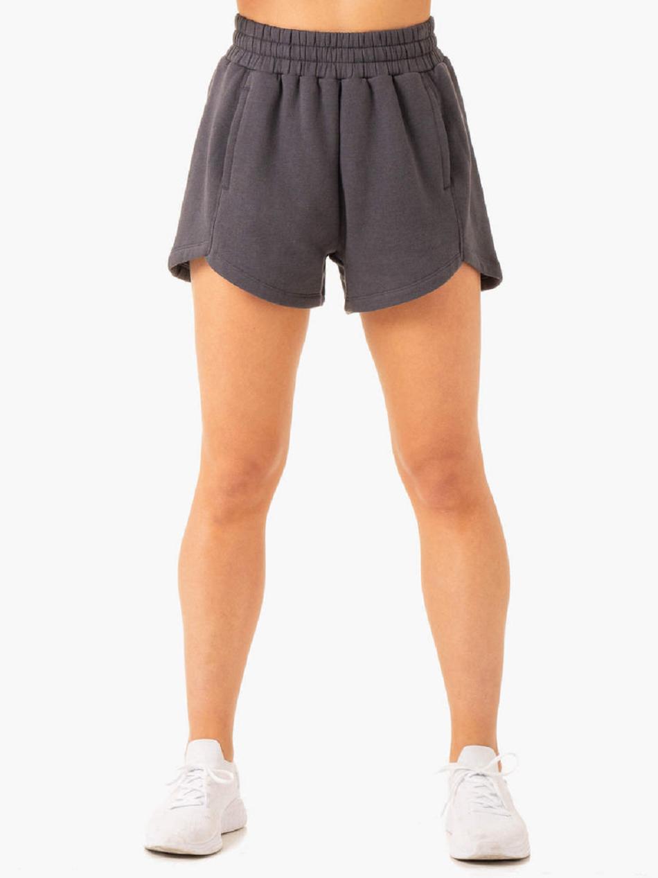 Grey Women\'s Ryderwear Sideline Track Shorts Active Lounge | 171F41499