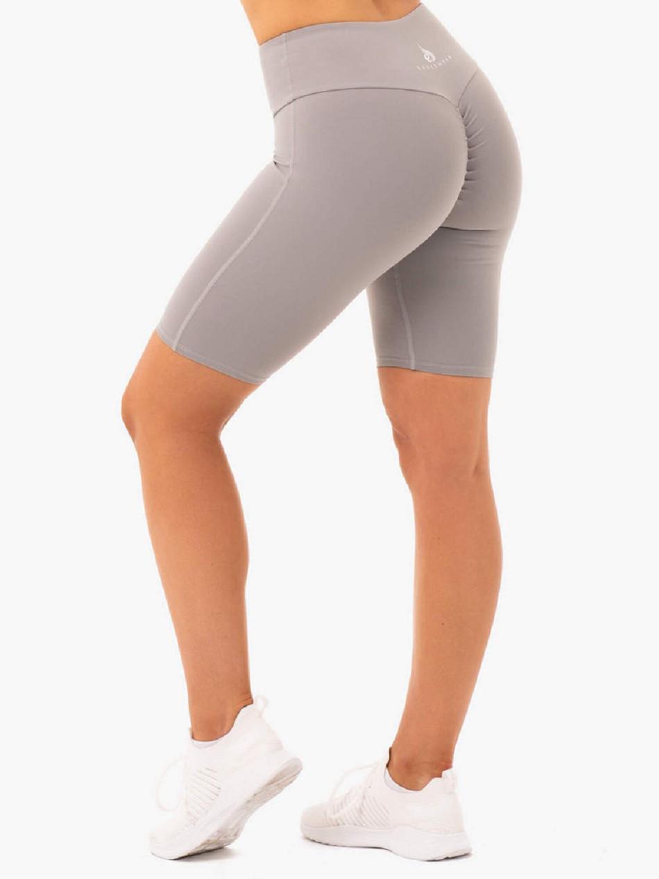 Grey Women's Ryderwear Staples Bike Shorts Scrunch Bum | 45JF55825