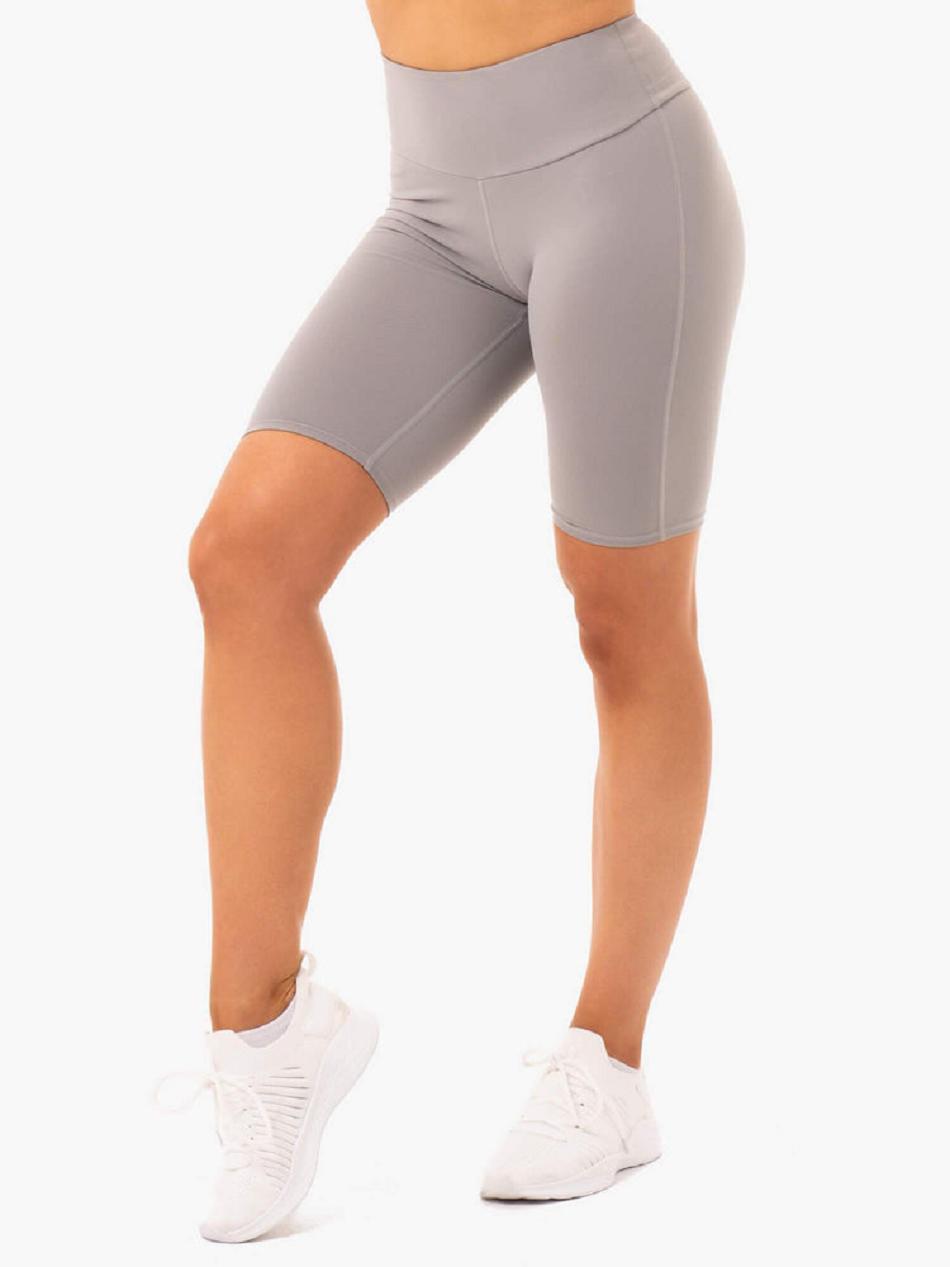 Grey Women\'s Ryderwear Staples Bike Shorts Scrunch Bum | 45JF55825