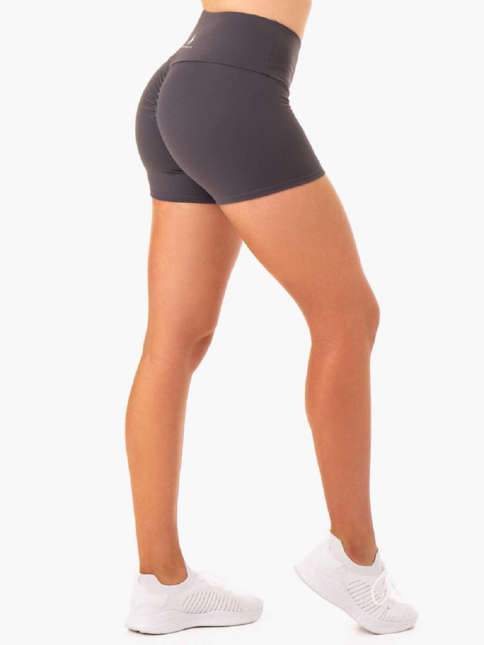 Grey Women's Ryderwear Staples Booty Shorts Scrunch Bum | 105J65282