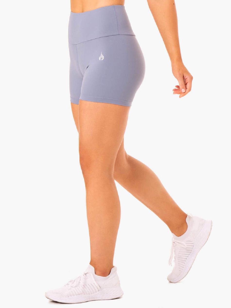 Grey Women's Ryderwear Staples Mid Length Shorts Scrunch Bum | SF4266814