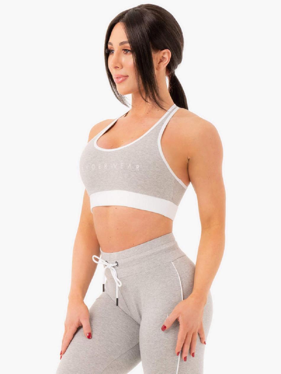 Grey Women's Ryderwear Track Sports Bra Trackset | 75EW65977