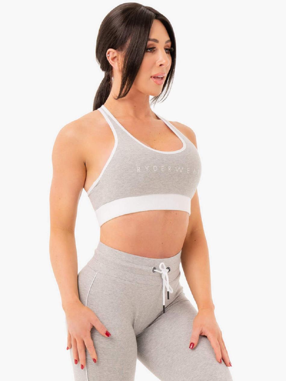 Grey Women's Ryderwear Track Sports Bra Trackset | 75EW65977