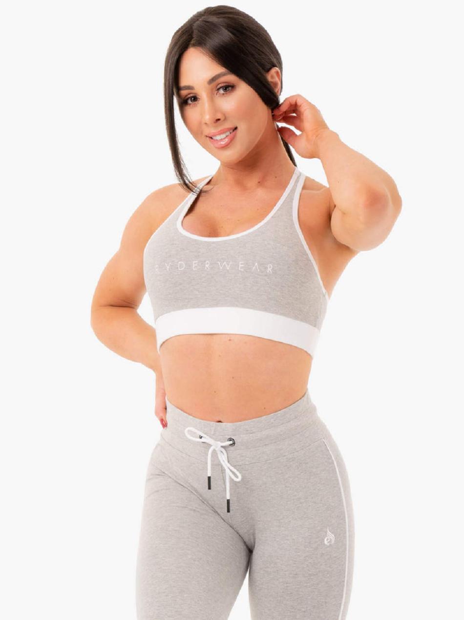 Grey Women\'s Ryderwear Track Sports Bra Trackset | 75EW65977