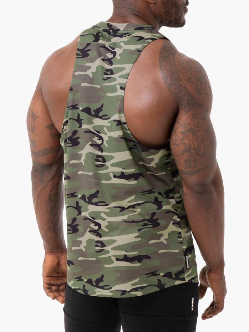 Khaki / Camo Men's Ryderwear Camo Tech Mesh Baller Tank Top | 6Y8819320