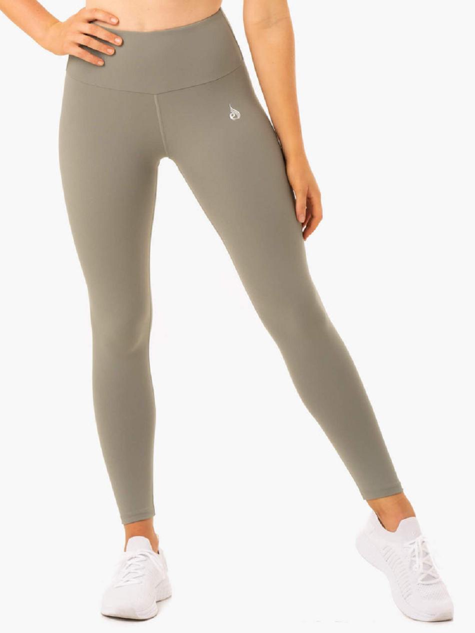 Khaki Women\'s Ryderwear Staples Leggings Scrunch Bum | 44YH39412