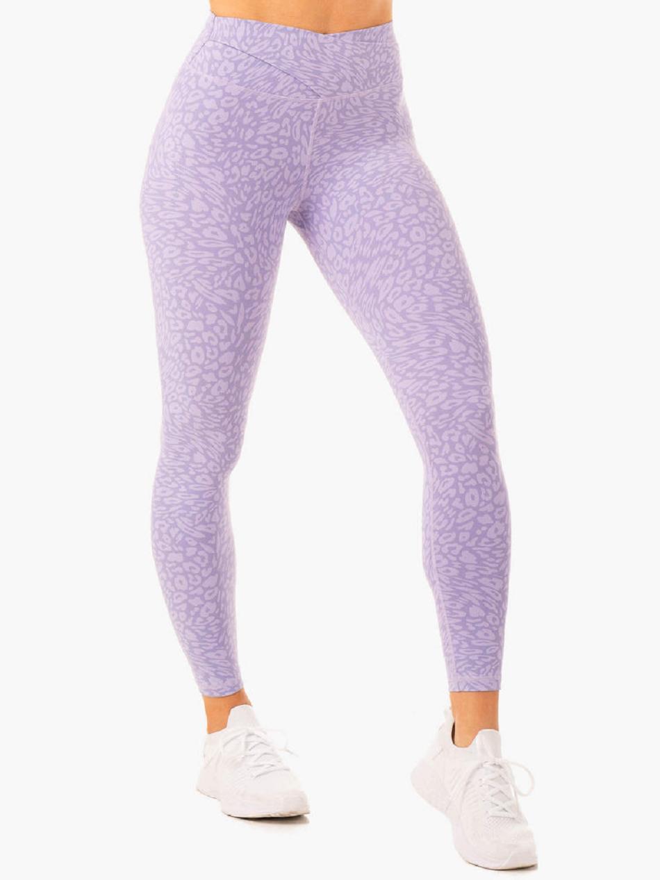 Leopard Women's Ryderwear Rotation High Waisted Leggings Scrunch Bum | 137F45779