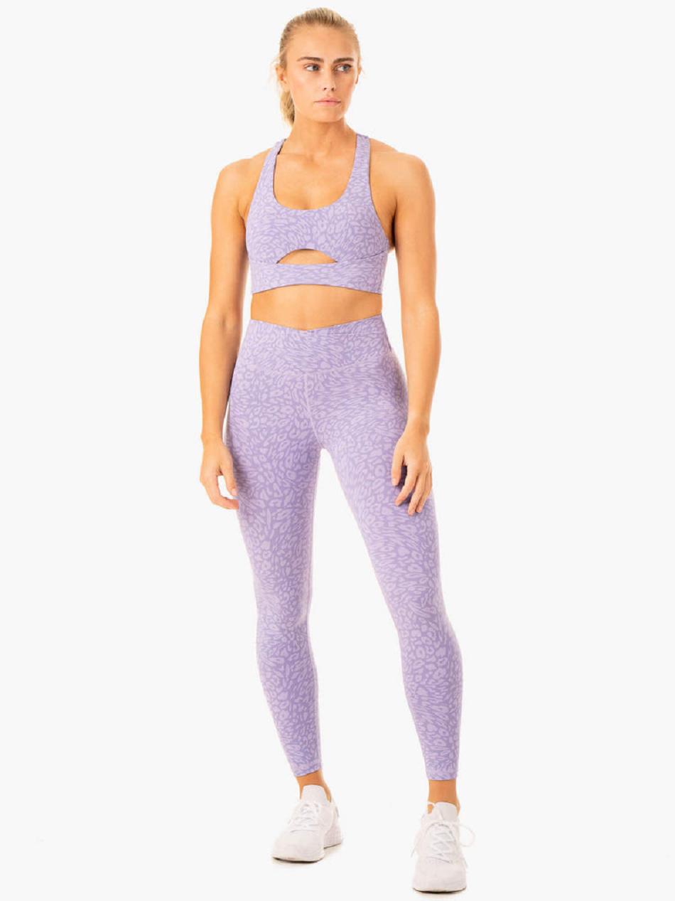 Leopard Women's Ryderwear Rotation High Waisted Leggings Scrunch Bum | 137F45779