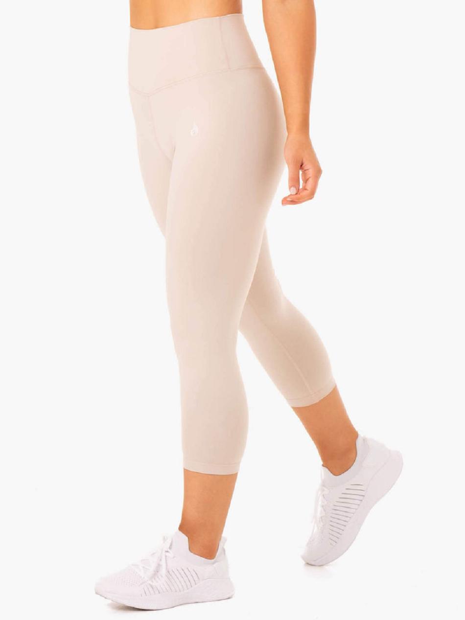 Light Brown Women's Ryderwear Base 7/8 High Waisted Leggings | 39RT28846