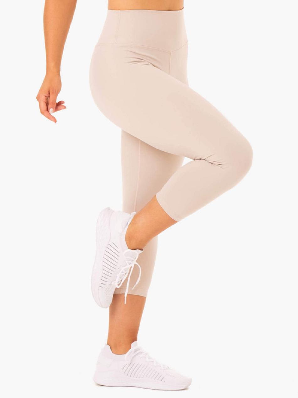 Light Brown Women's Ryderwear Base 7/8 High Waisted Leggings | 39RT28846