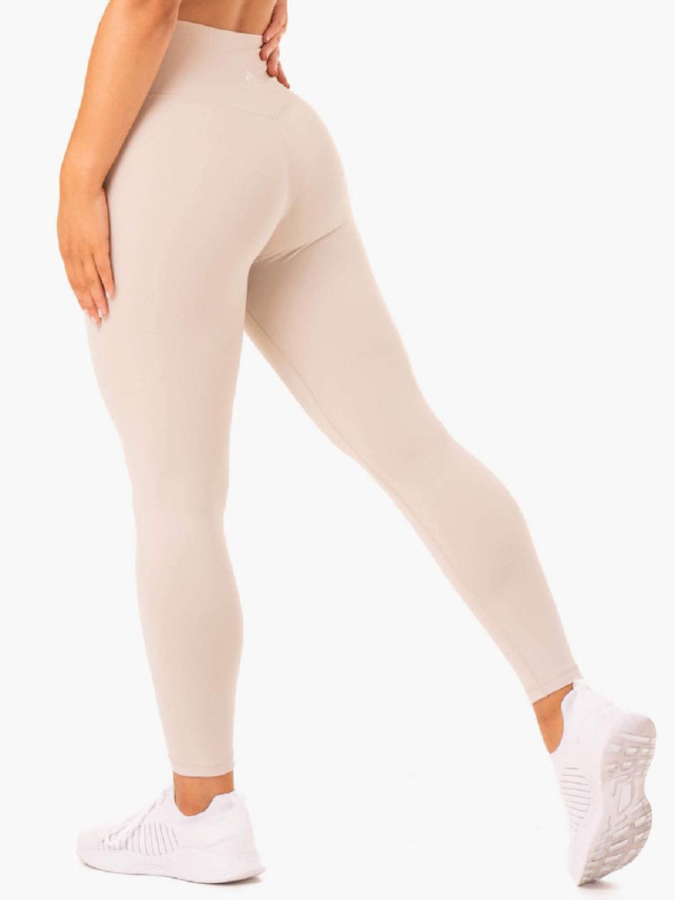 Light Brown Women's Ryderwear Base Full Length High Waisted Leggings | 65Y4334433