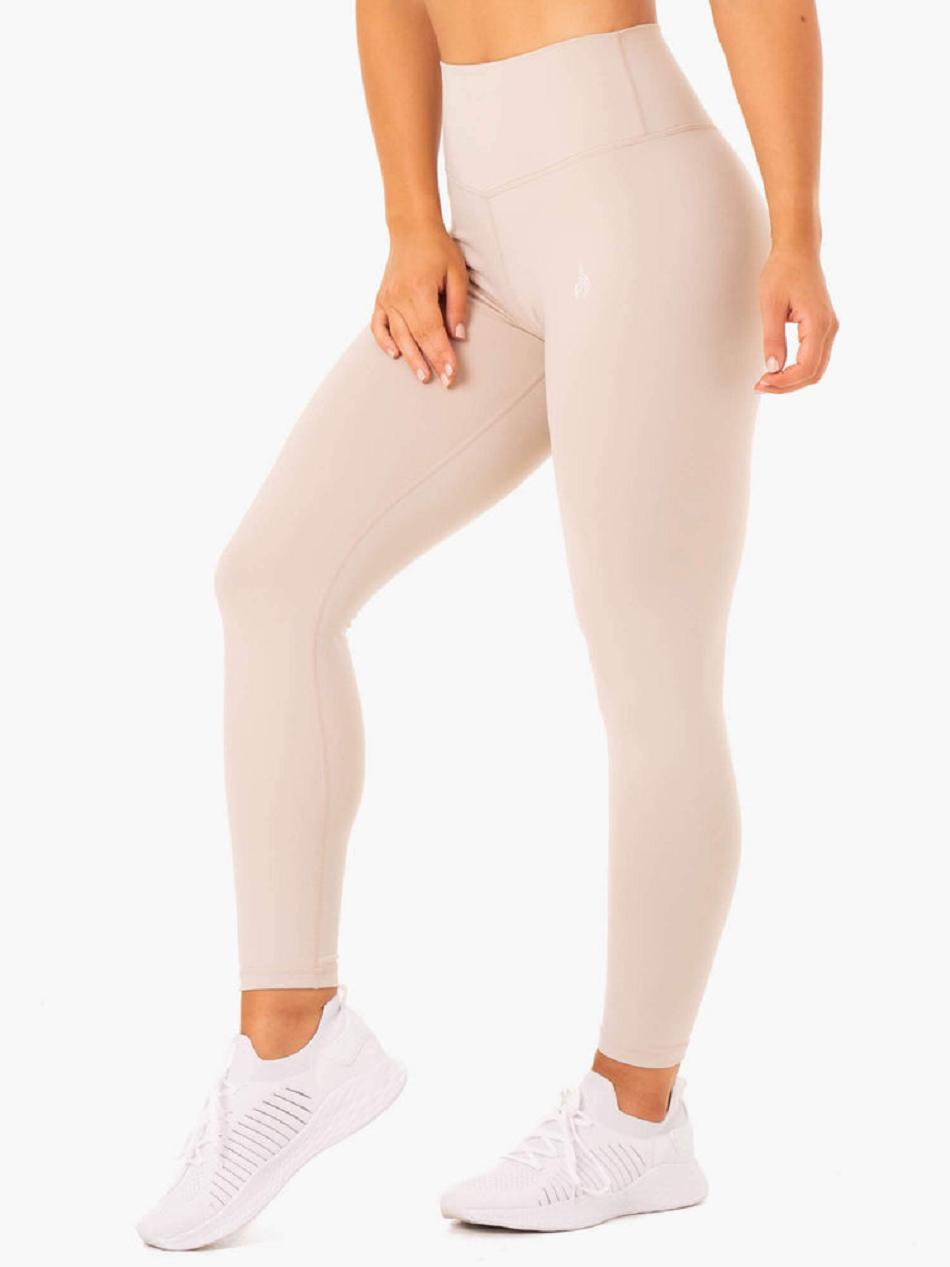 Light Brown Women's Ryderwear Base Full Length High Waisted Leggings | 65Y4334433