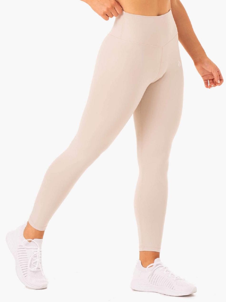 Light Brown Women's Ryderwear Base Full Length High Waisted Leggings | 65Y4334433