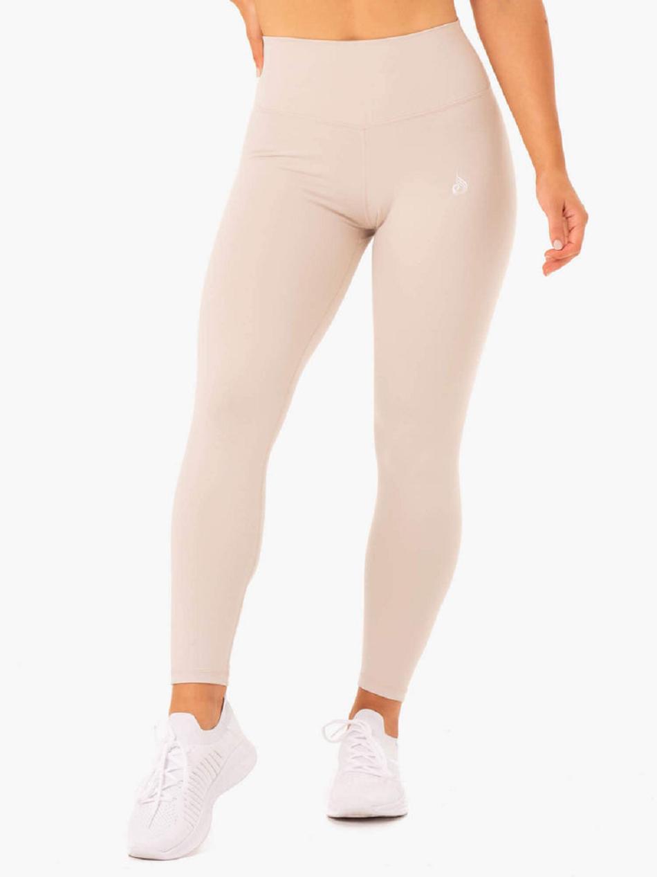 Light Brown Women\'s Ryderwear Base Full Length High Waisted Leggings | 65Y4334433