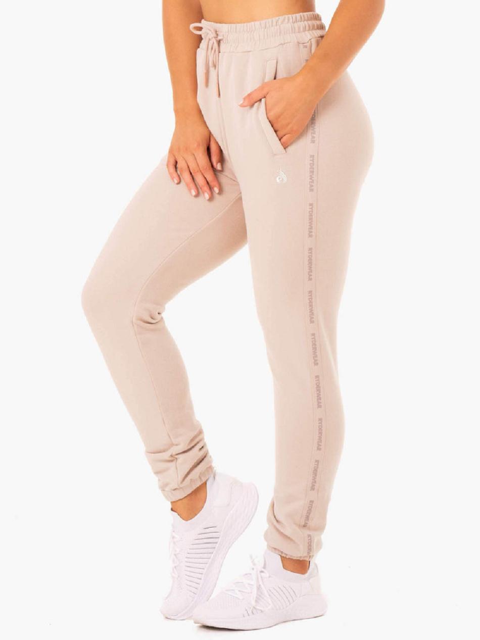 Light Brown Women's Ryderwear Base High Waisted Track Pants Trackset | HR7350131