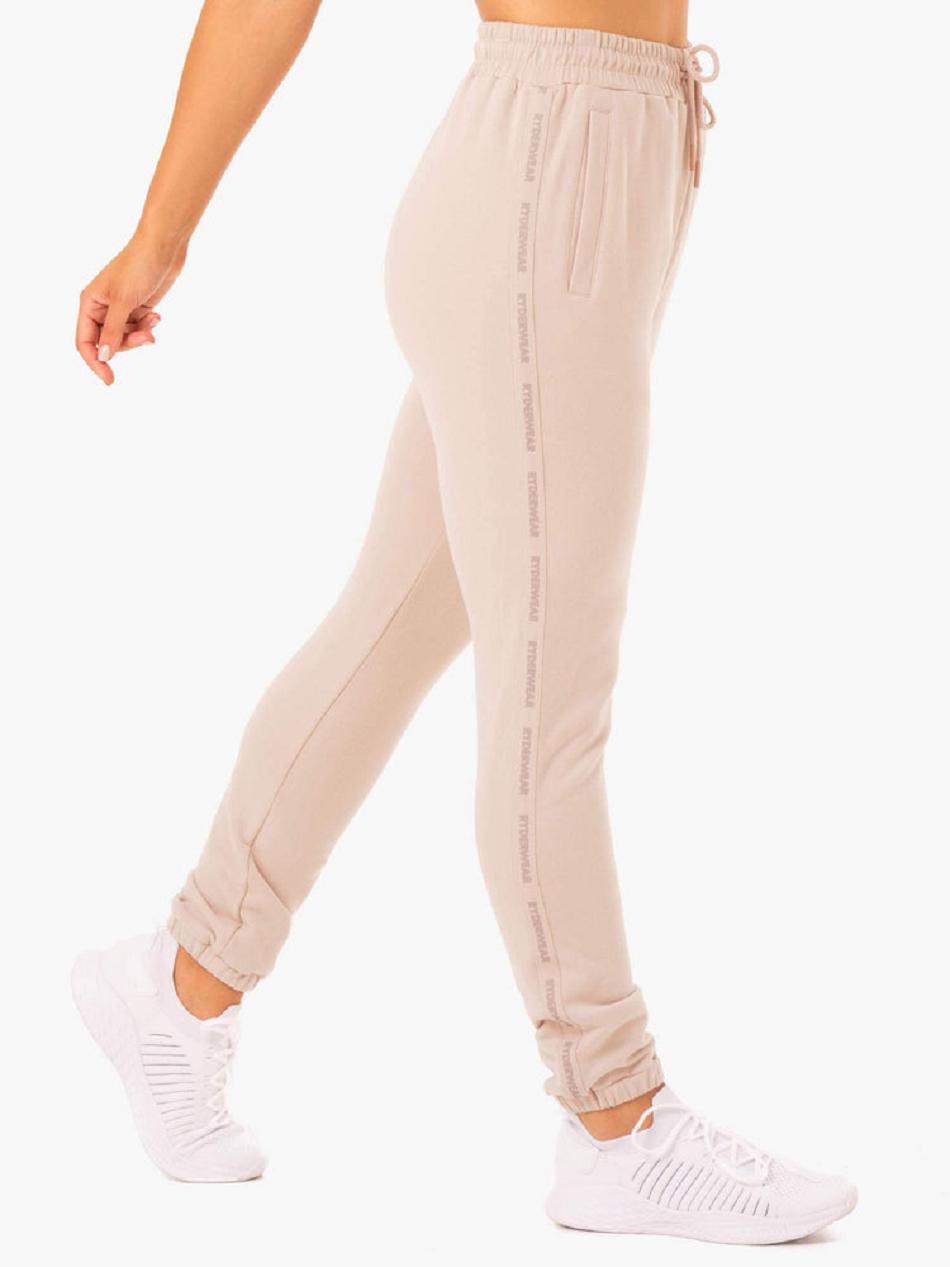 Light Brown Women\'s Ryderwear Base High Waisted Track Pants Trackset | HR7350131