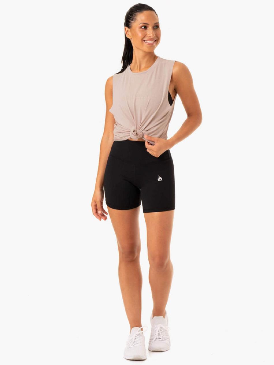 Light Brown Women's Ryderwear Base Regular Cut Tanks | YGJ15326