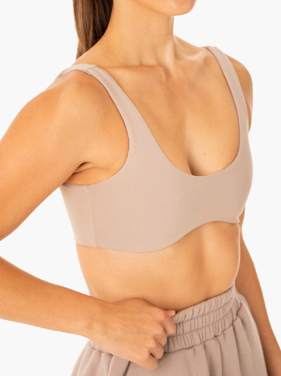 Light Brown Women's Ryderwear Elevate Lounge Bra Active Lounge | 127T15325