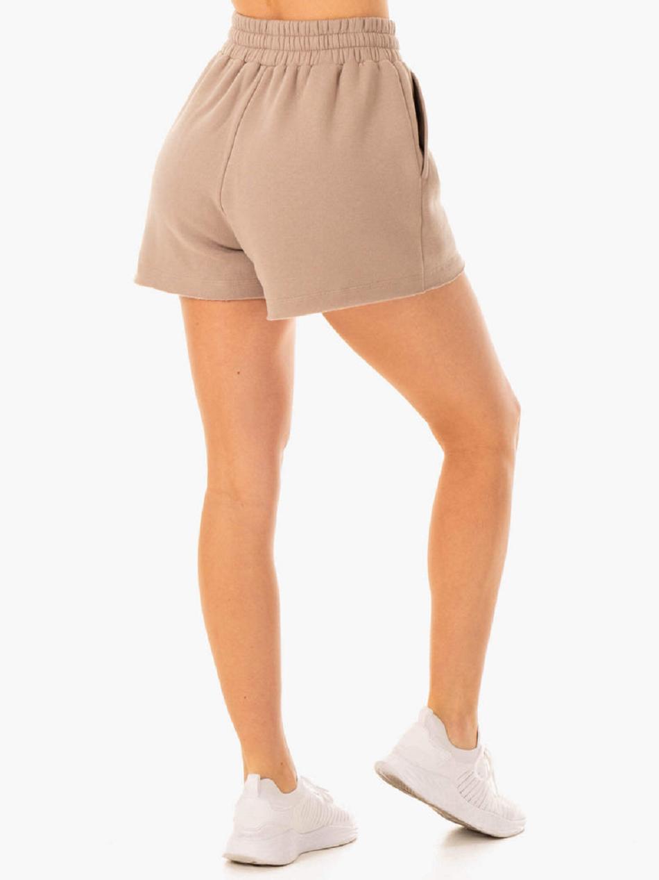 Light Brown Women's Ryderwear Elevate Track Short Shorts | 5G4986396