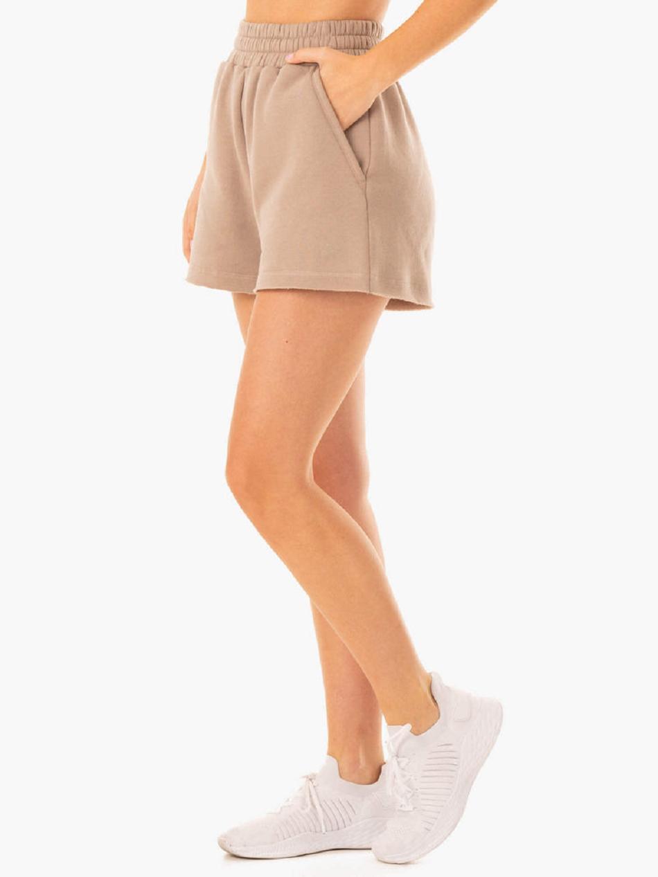 Light Brown Women's Ryderwear Elevate Track Short Shorts | 5G4986396