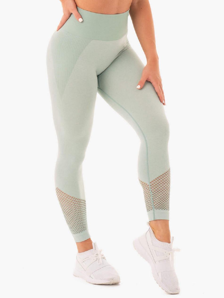 Light Green Women's Ryderwear Oasis Leggings Seamless | 6Y4663221