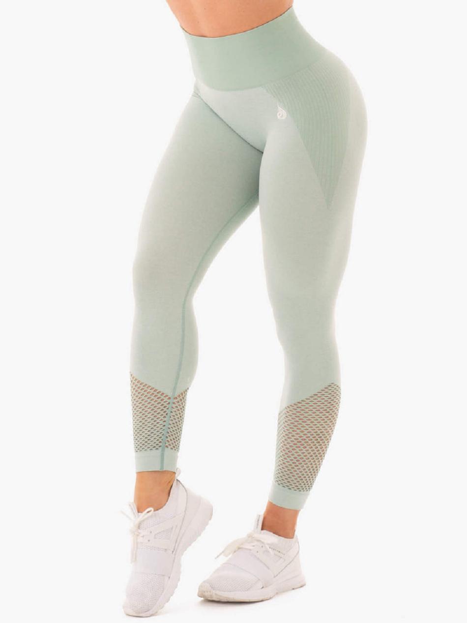 Light Green Women\'s Ryderwear Oasis Leggings Seamless | 6Y4663221