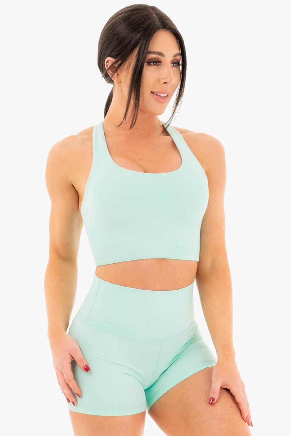 Light Turquoise Women's Ryderwear NKD Sports Bras | 6Y5990629