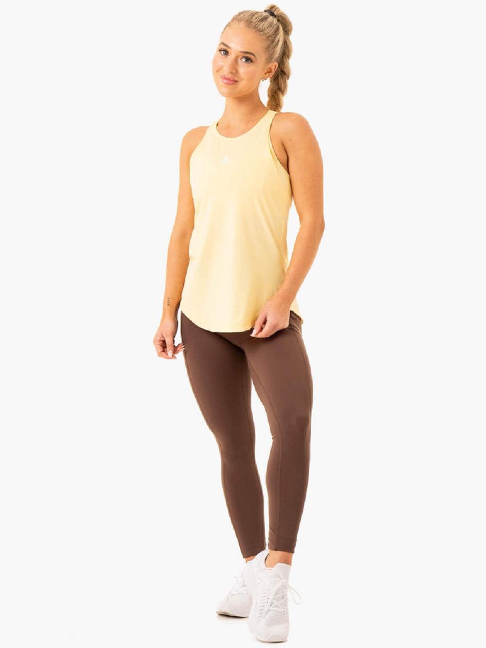 Light Yellow Women's Ryderwear Level Up Training Tank Top | YGJ53449