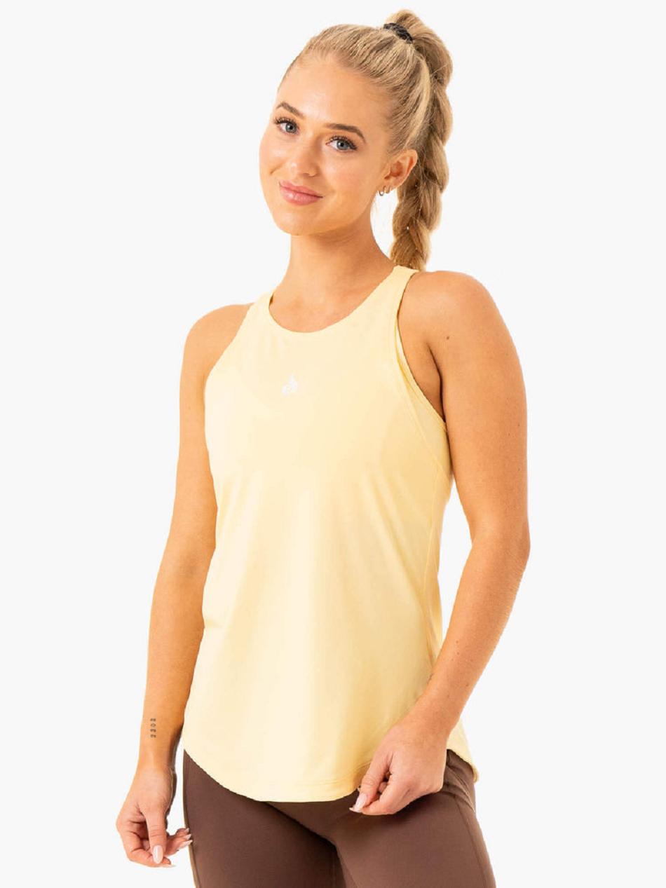 Light Yellow Women\'s Ryderwear Level Up Training Tank Top | YGJ53449