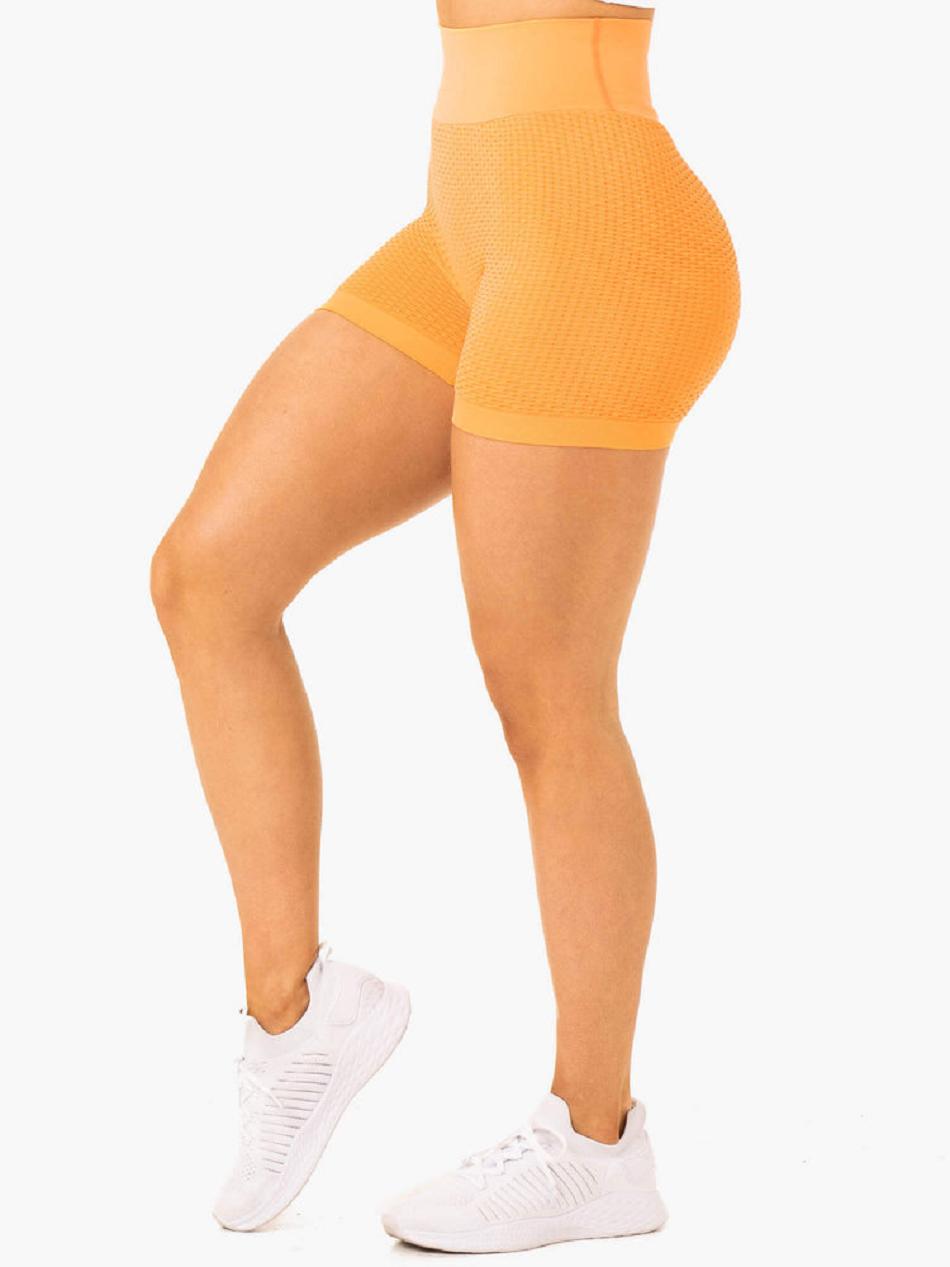 Mango Women's Ryderwear Honeycomb Scrunch Seamless Shorts | 6D4868084