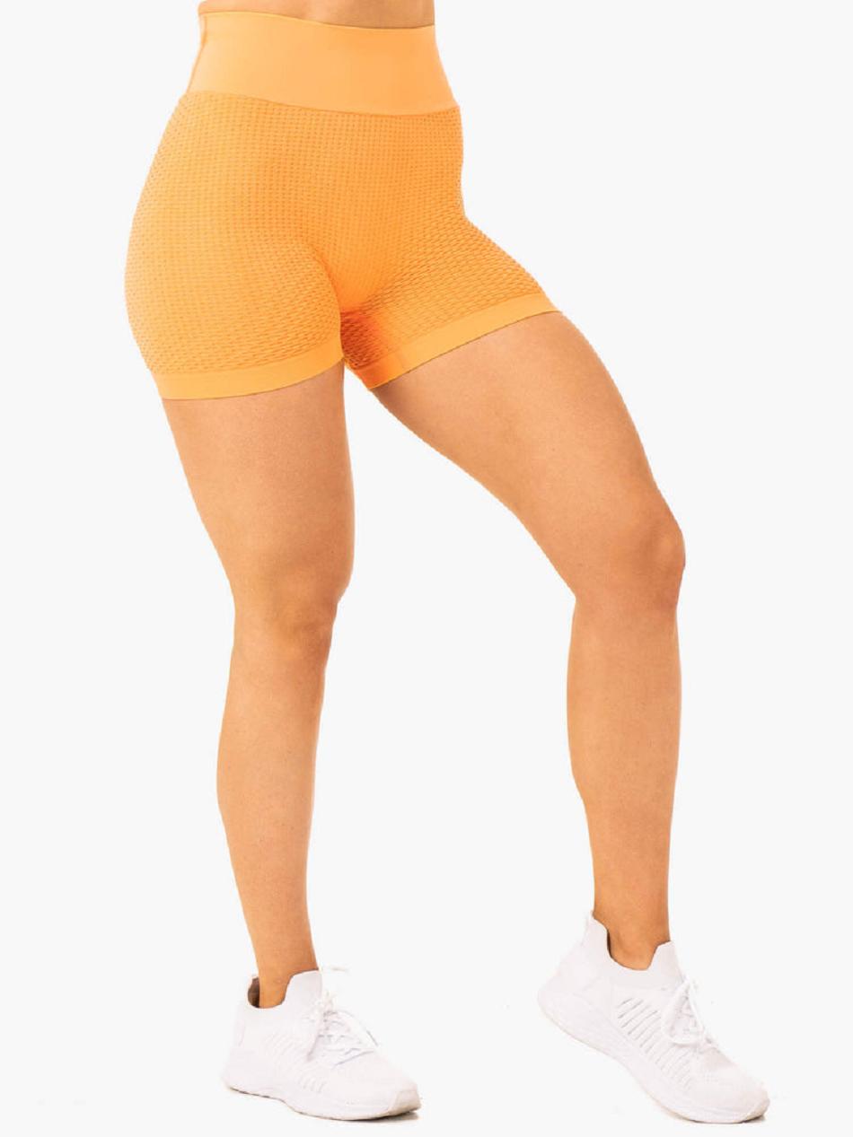 Mango Women's Ryderwear Honeycomb Scrunch Seamless Shorts | 6D4868084