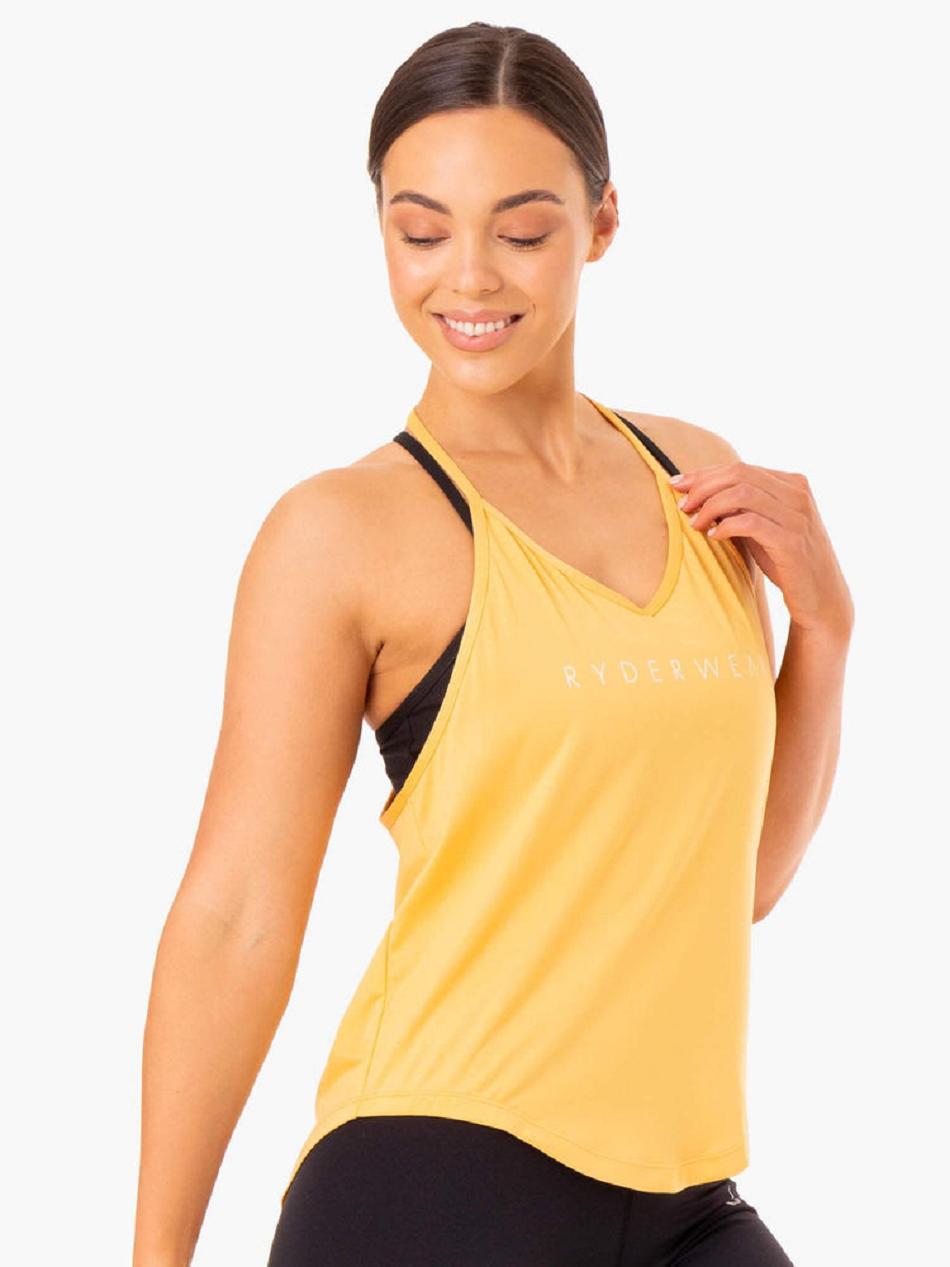 Mango Women's Ryderwear Staples Slinky T-Back Top | DF6452672