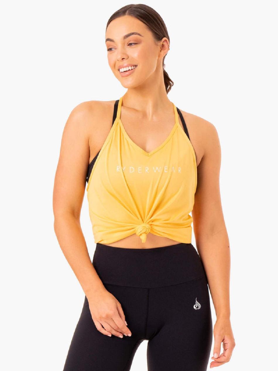 Mango Women's Ryderwear Staples Slinky T-Back Top | DF6452672