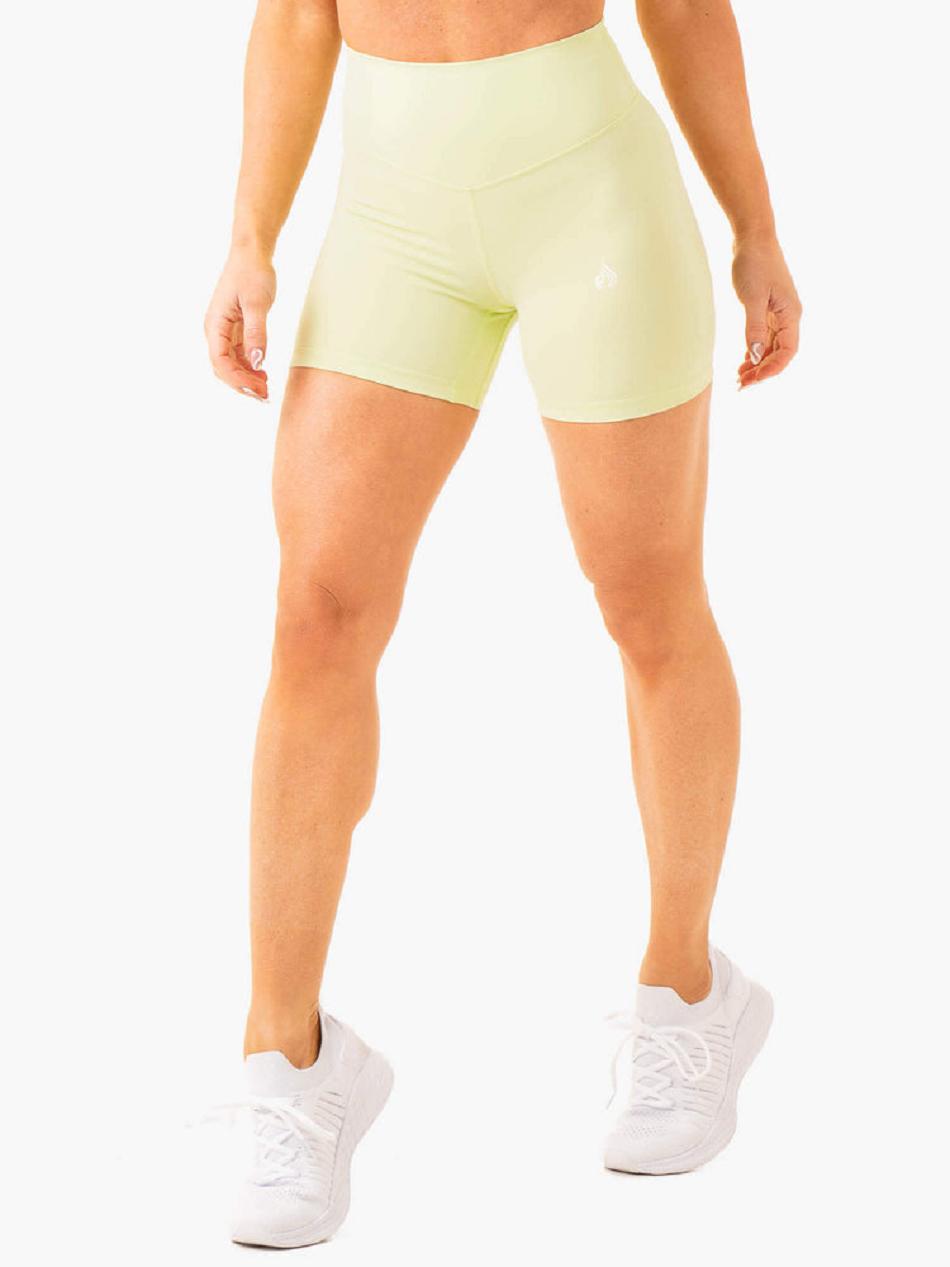 Mint Women's Ryderwear Frequency High Waisted Shorts | NG4861698