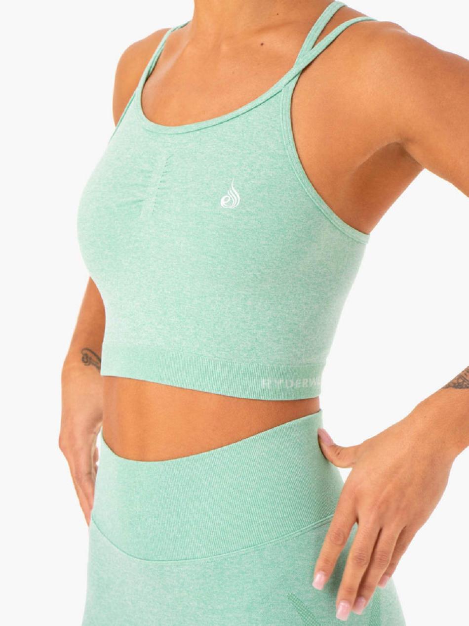 Mint Women's Ryderwear Sculpt Seamless Tanks | 130J63563