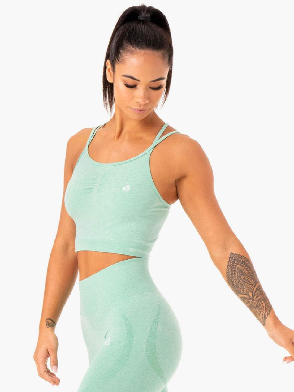 Mint Women's Ryderwear Sculpt Seamless Tanks | 130J63563