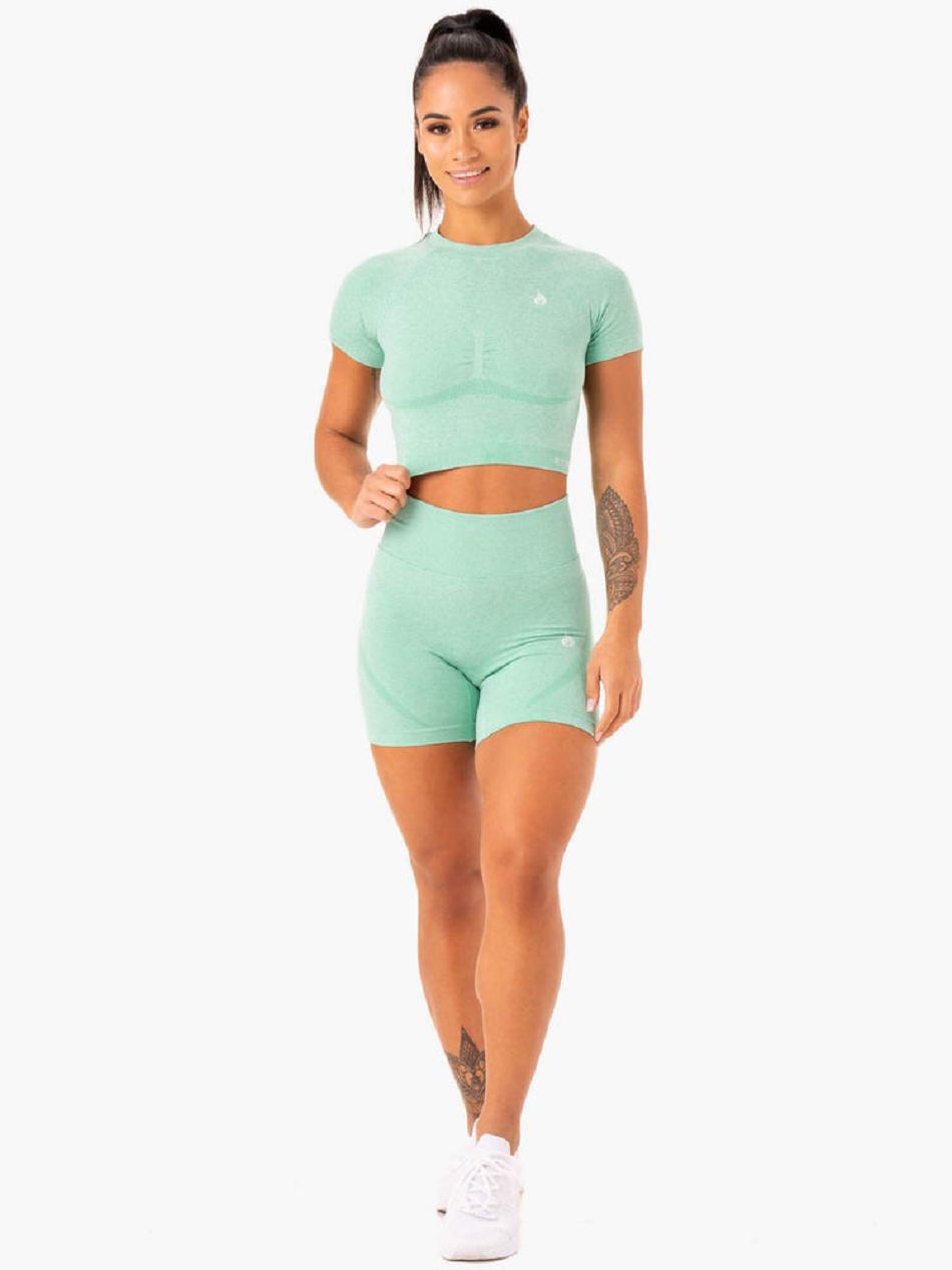 Mint Women's Ryderwear Sculpt Seamless T-shirt | 132IV98679