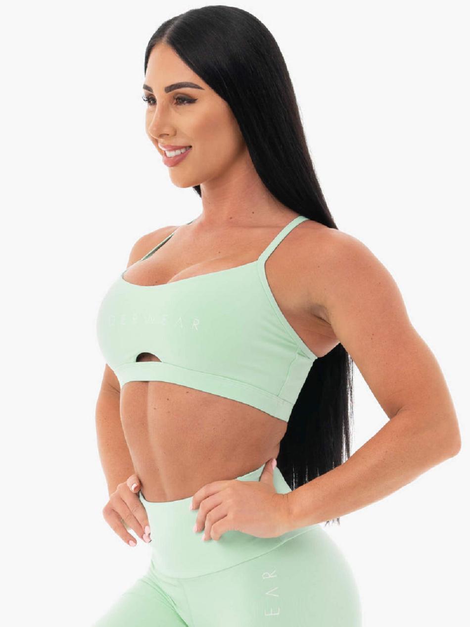 Mint Women's Ryderwear Staples Sports Bras | DS5244477