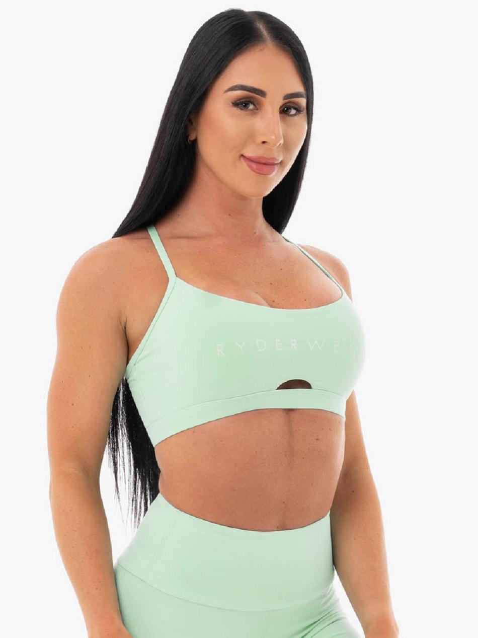 Mint Women's Ryderwear Staples Sports Bras | DS5244477