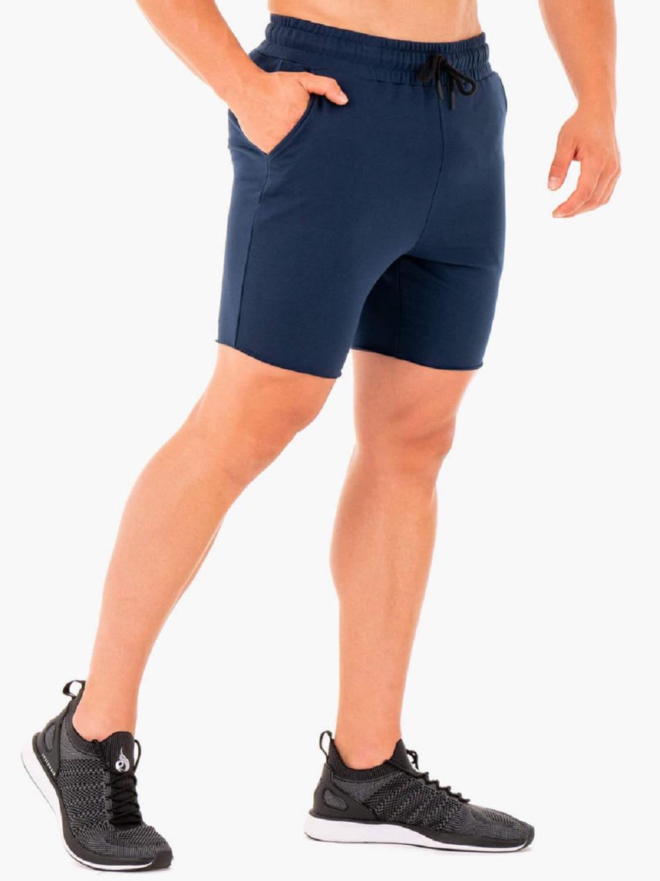 Navy Men's Ryderwear Base Gym Shorts | 95JF73056