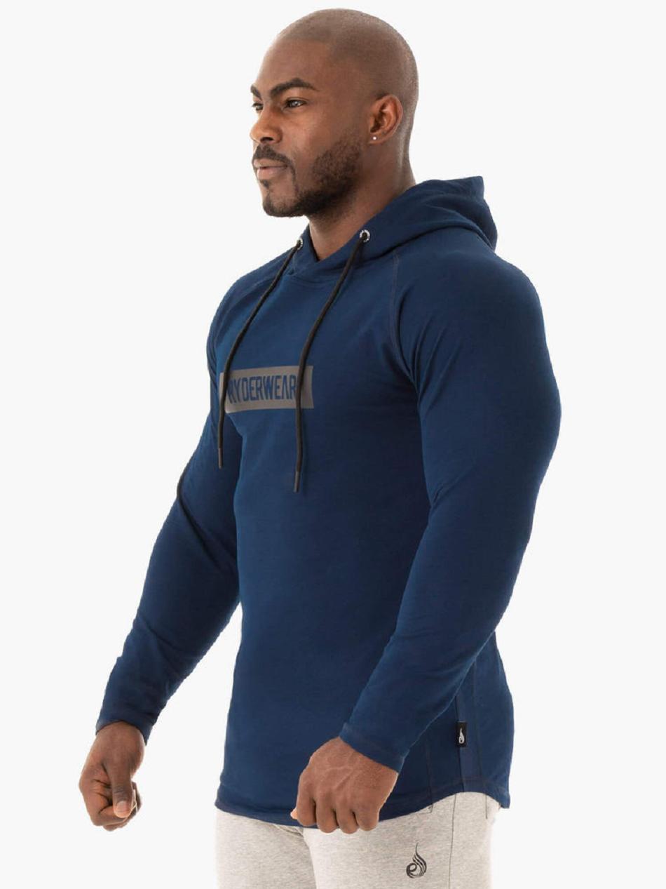 Navy Men's Ryderwear Base Pullover Jumper Top | 86NG73247