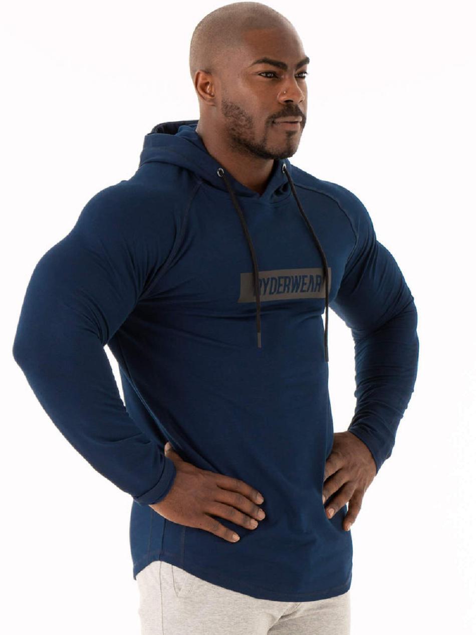 Navy Men's Ryderwear Base Pullover Jumper Top | 86NG73247