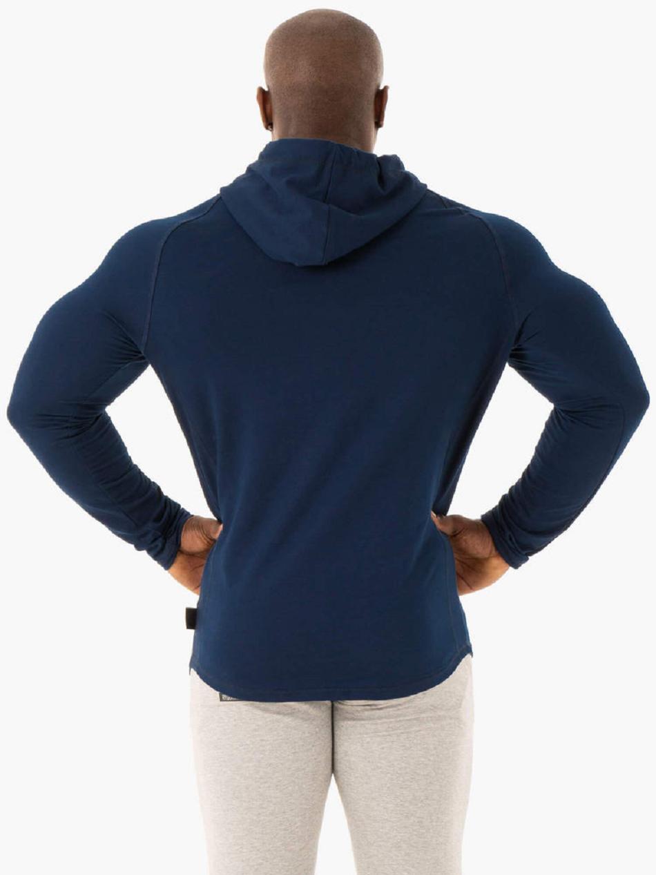 Navy Men's Ryderwear Base Pullover Jumper Sweaters | A2X30016