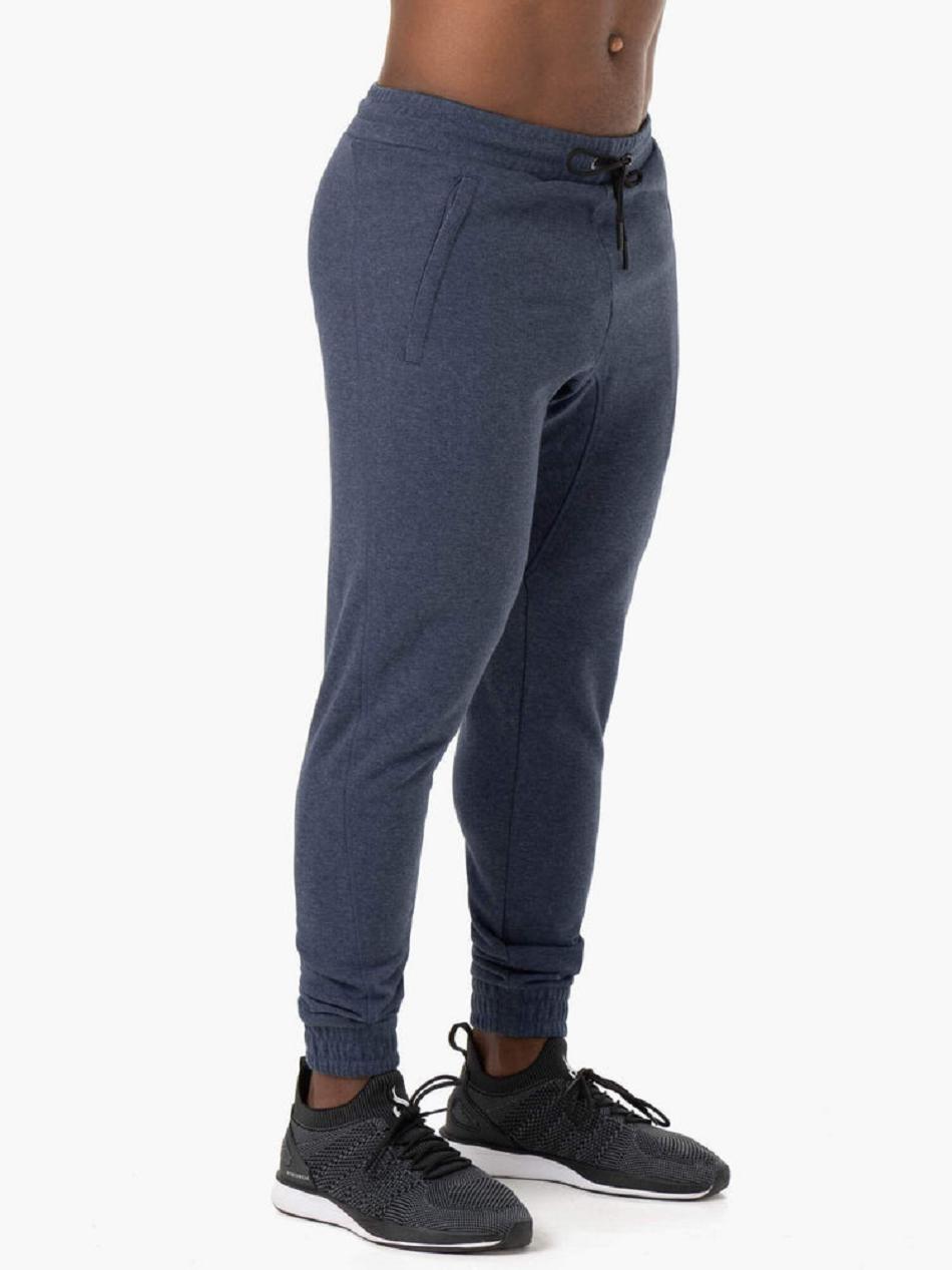 Navy Men's Ryderwear Iron Track Pants | 96YF86406