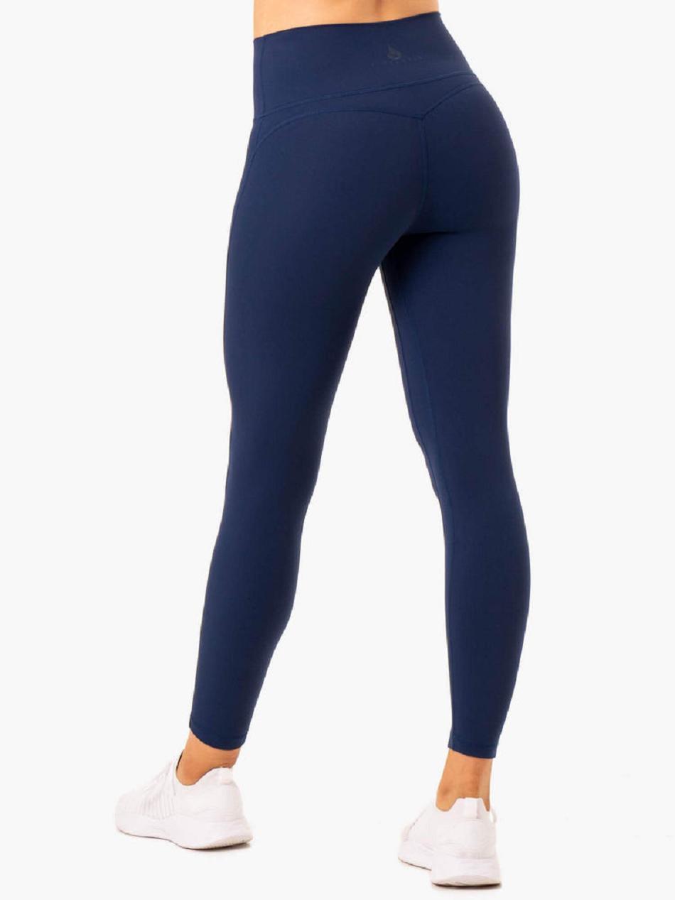 Navy Women's Ryderwear NKD Align Leggings | RFD46596