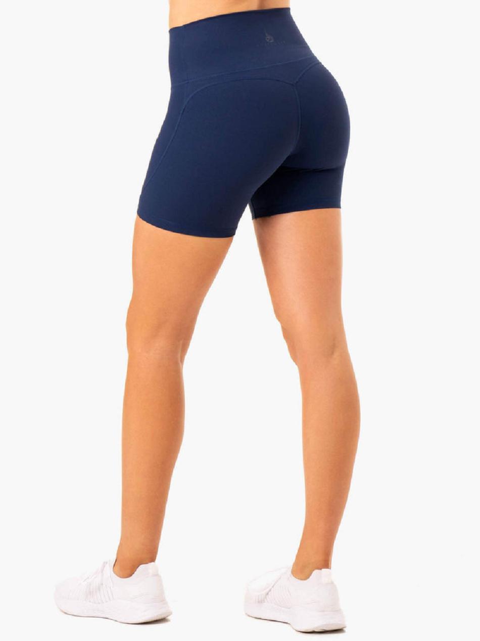 Navy Women's Ryderwear NKD Align Shorts | TNTY46183