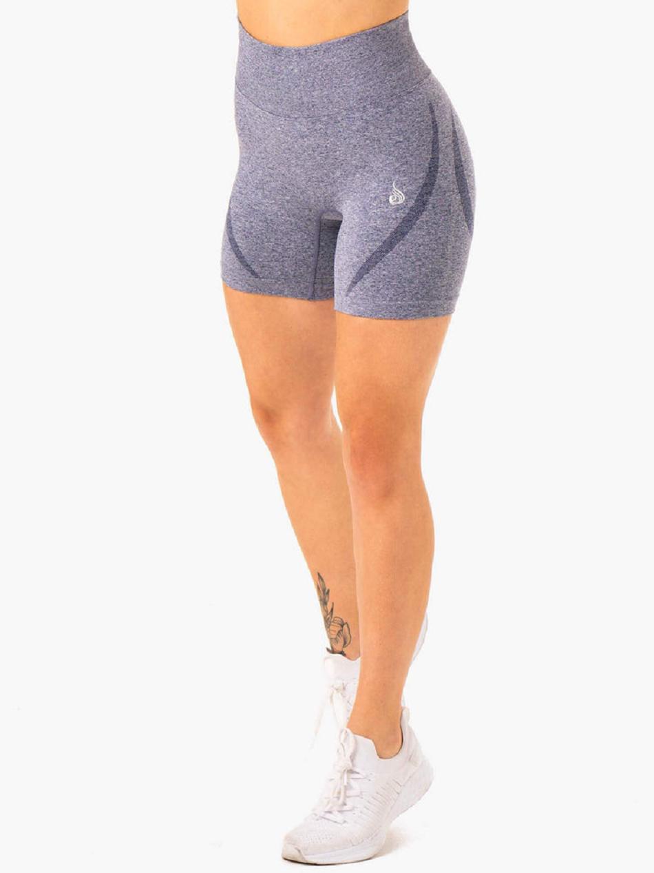 Navy Women\'s Ryderwear Sculpt Seamless Shorts | 50NG76221