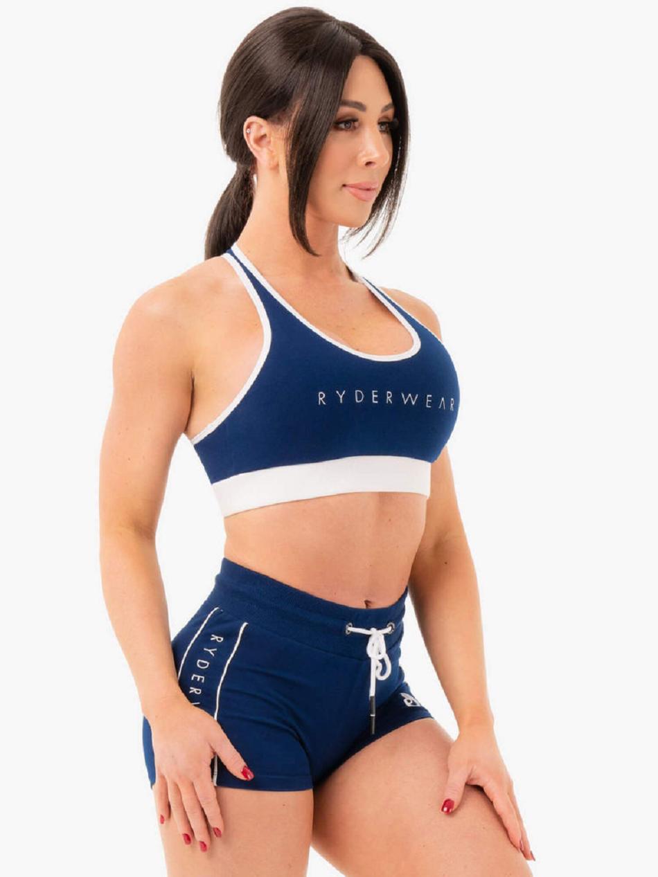 Navy Women's Ryderwear Track Sports Bra Trackset | 6Y7745635