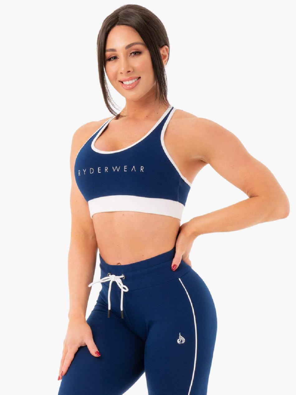 Navy Women\'s Ryderwear Track Sports Bra Trackset | 6Y7745635