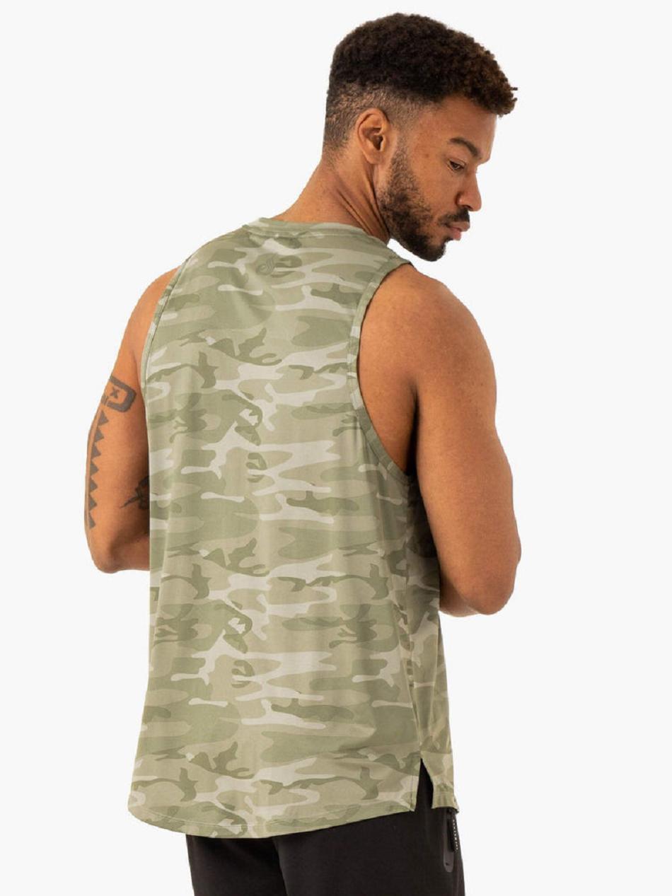 Olive / Green / Camo Men's Ryderwear Overdrive Tanks | FG50995